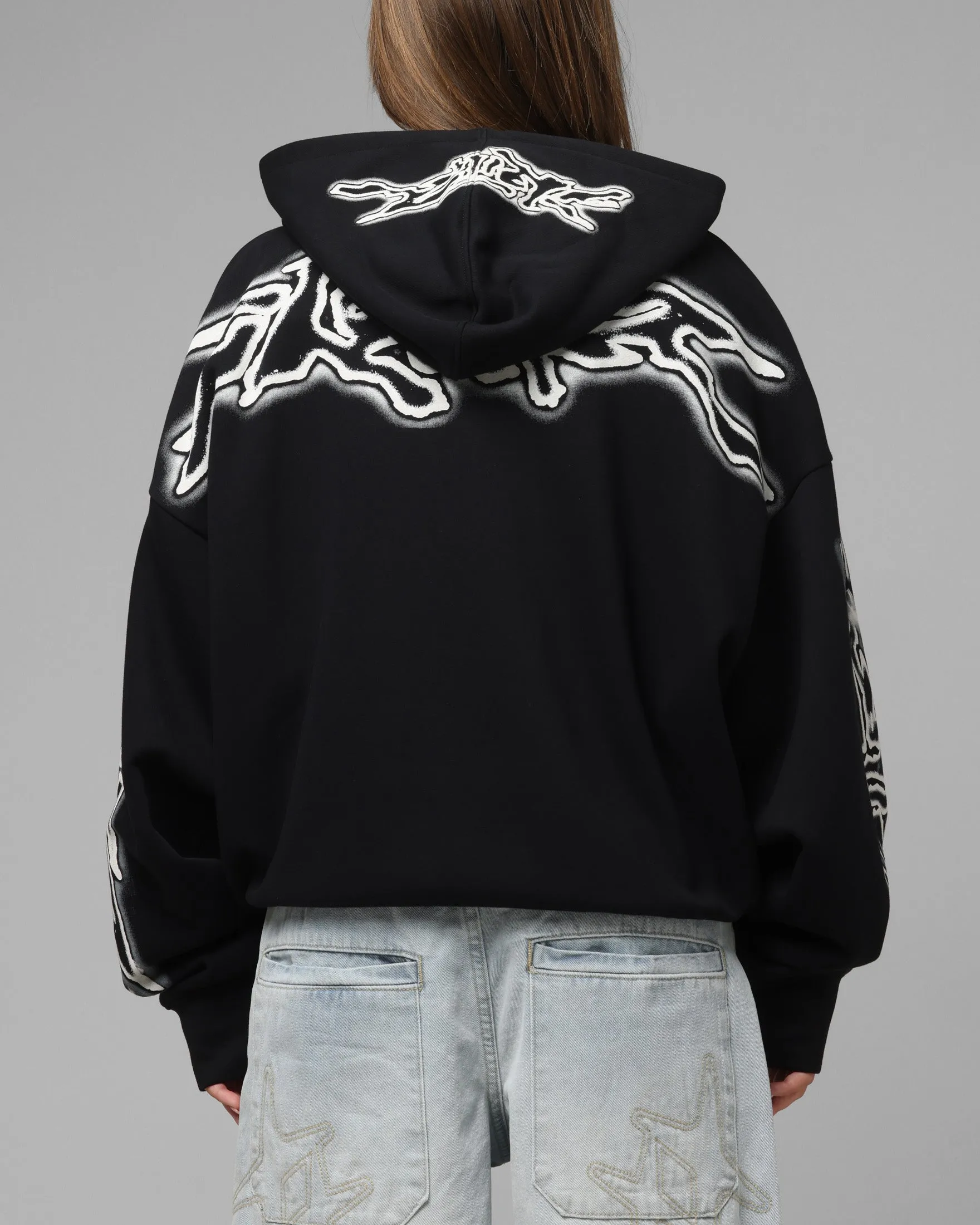 Loiter Dog Pound Airbrush Zip Hoodie Black sold by Culture Kings product image thumbnail 2