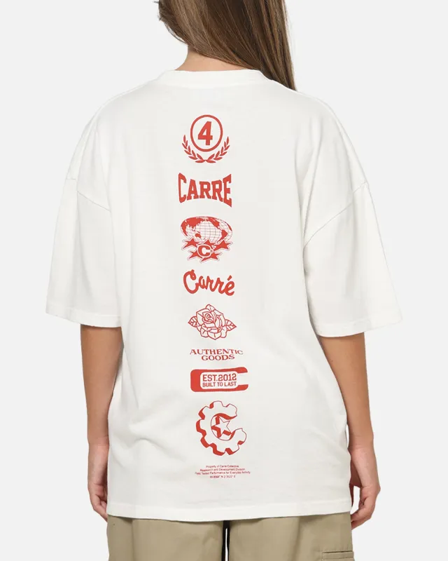 Carre Stacked Logo T-Shirt Off White sold by Culture Kings