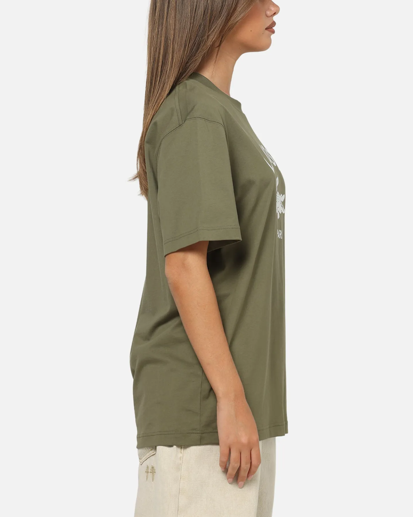 Lacoste Soft Branding Croc Logo T-Shirt Olive sold by Culture Kings product image thumbnail 4