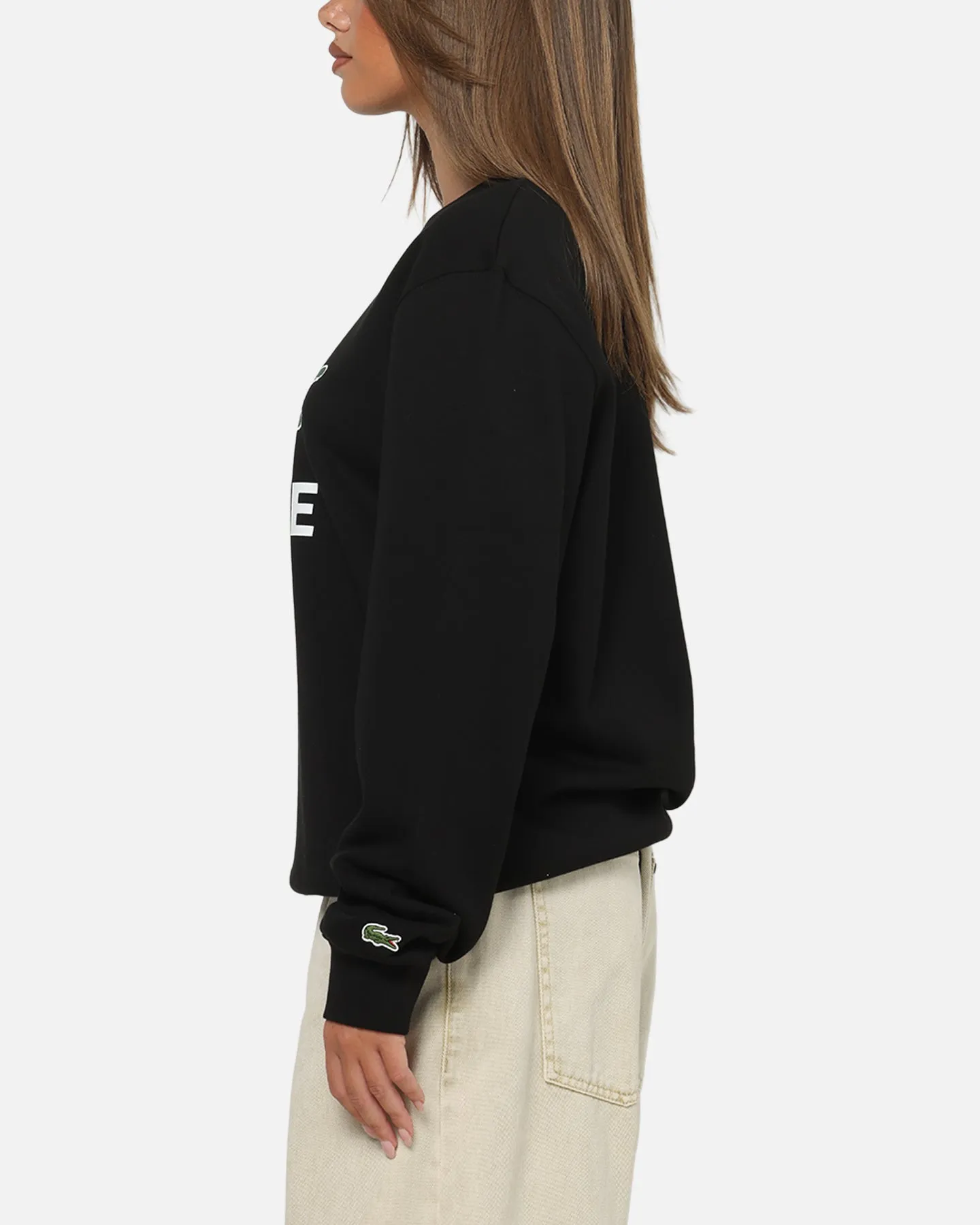 Lacoste Originals Croc Graphic Crewneck Black sold by Culture Kings product image thumbnail 5