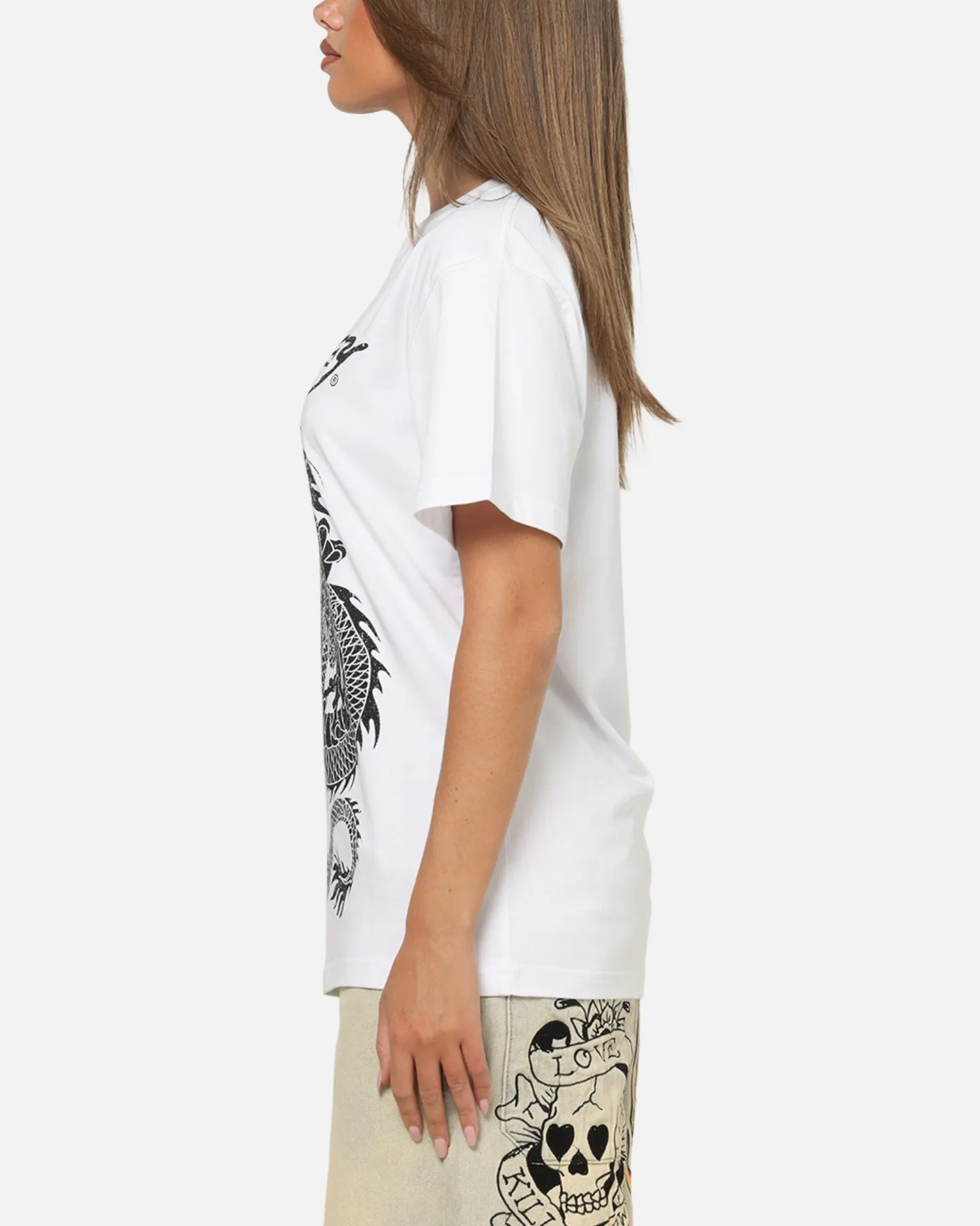 Ed Hardy Euro Fitted T-Shirt White sold by Culture Kings product image thumbnail 5