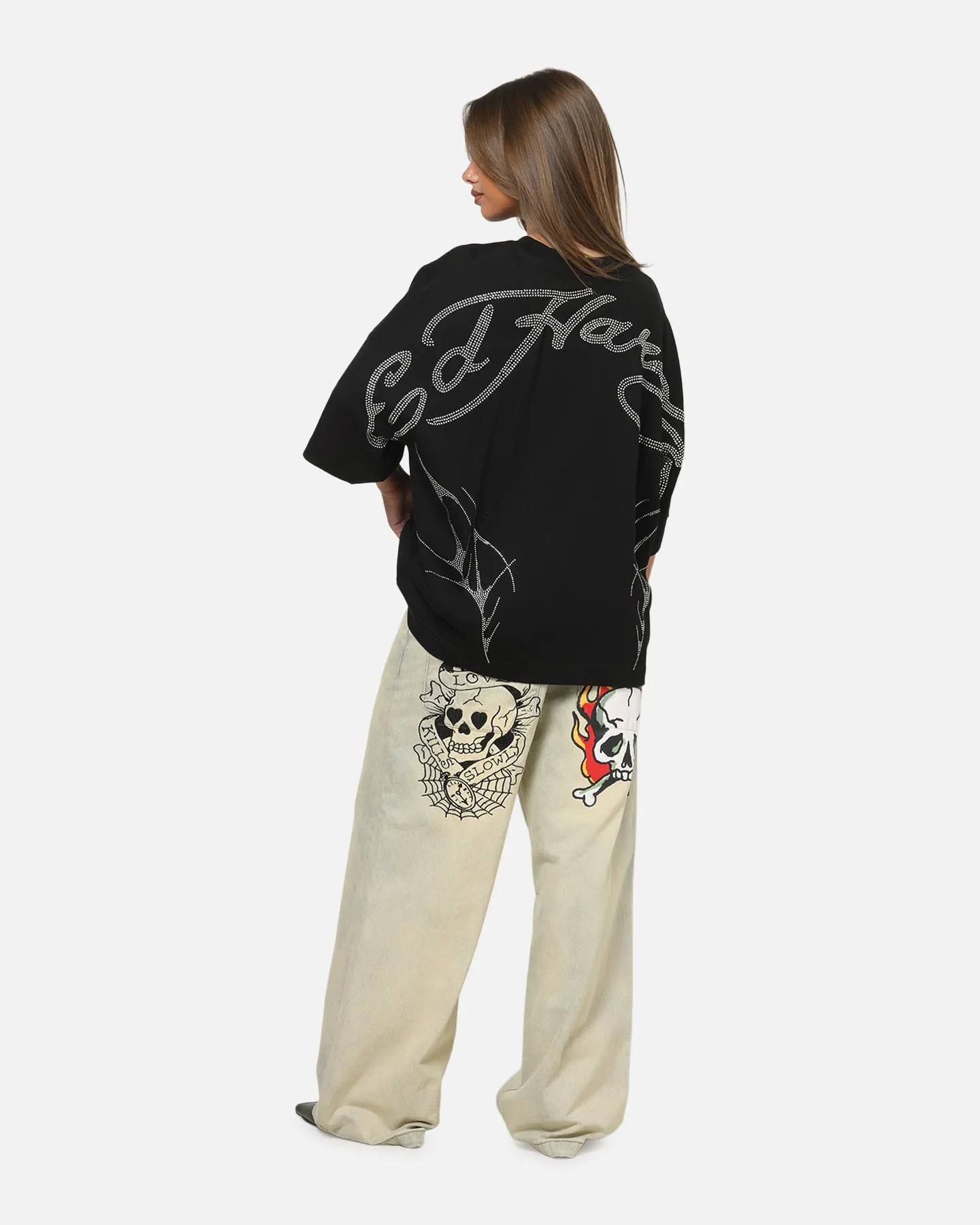 Ed Hardy Cyber Rhinestone T-Shirt Black sold by Culture Kings product image thumbnail 4