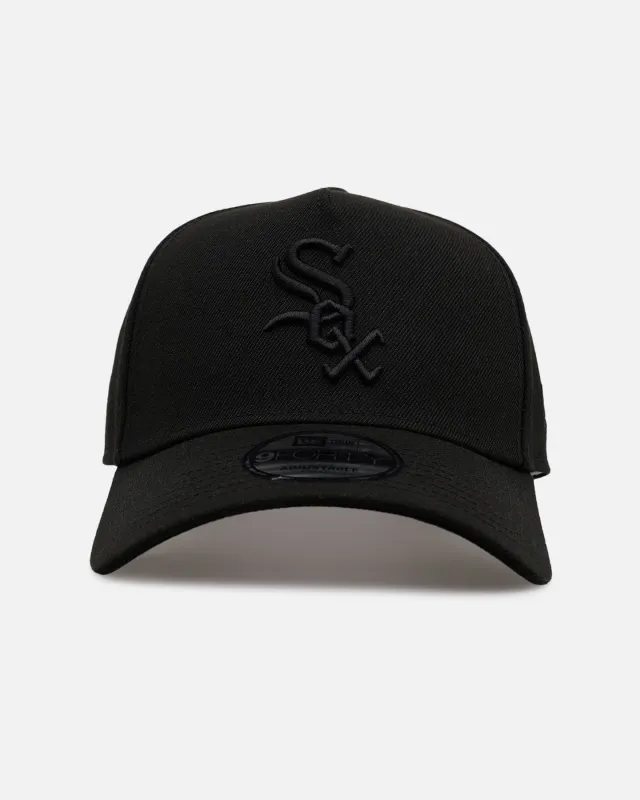 New Era Chicago White Sox 'Easy Black' 9FORTY A-Frame Snapback Black/Black sold by Culture Kings