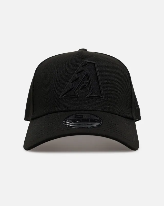 New Era Arizona Diamondbacks 'Easy Black' 9FORTY A-Frame Snapback Black/Black sold by Culture Kings