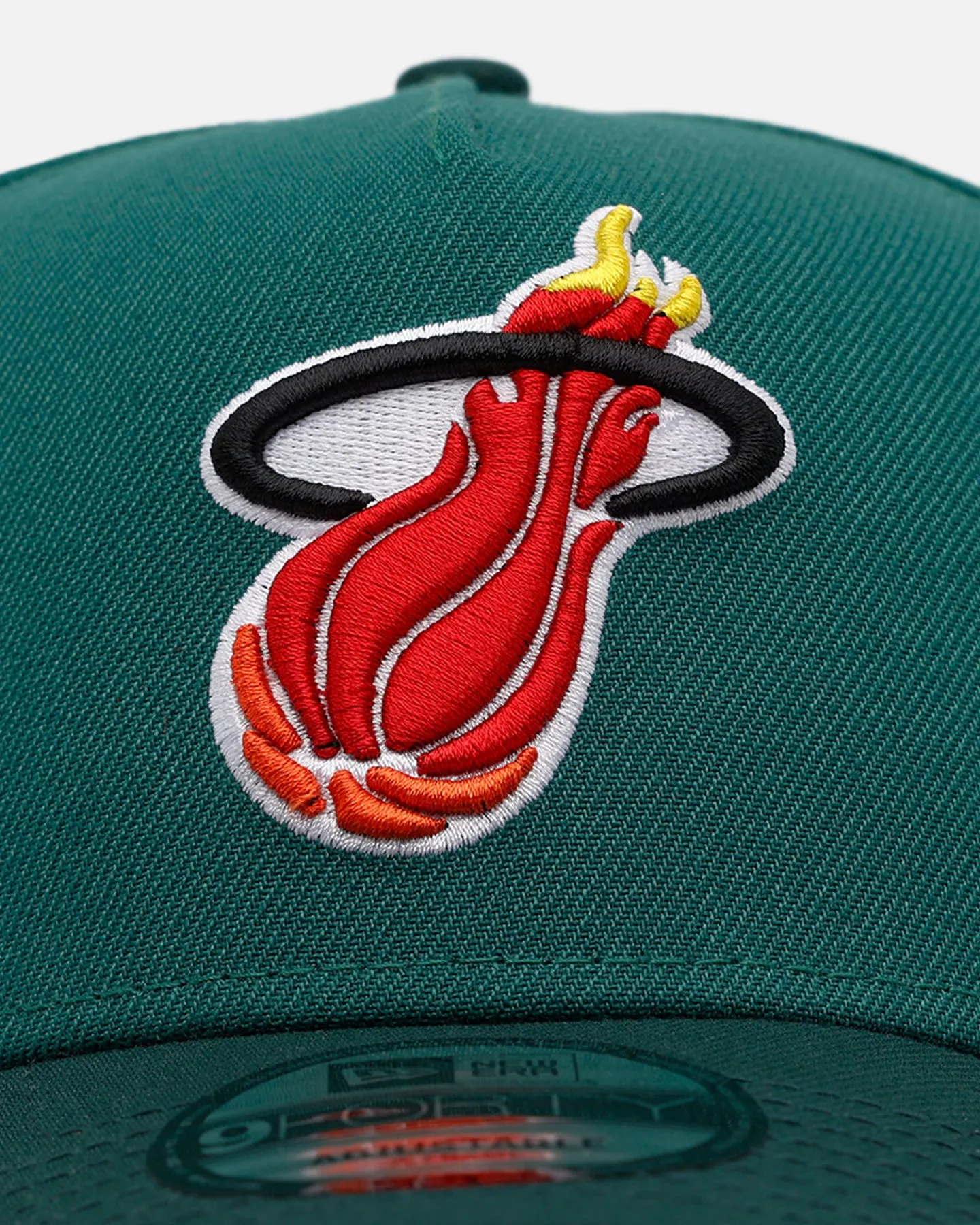New Era Miami Heat 'Citrus 2.0' 9FORTY A-Frame Snapback Dark Green/Orange sold by Culture Kings product image thumbnail 5