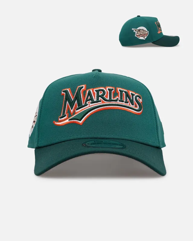 New Era Florida Marlins 'Citrus 2.0' 9FORTY A-Frame Snapback Dark Green/Orange made by New Era