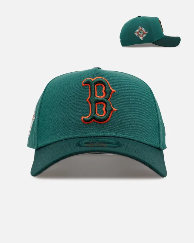 New Era Boston Red Sox 'Citrus 2.0' 9FORTY A-Frame Snapback Dark Green/Orange sold by Culture Kings