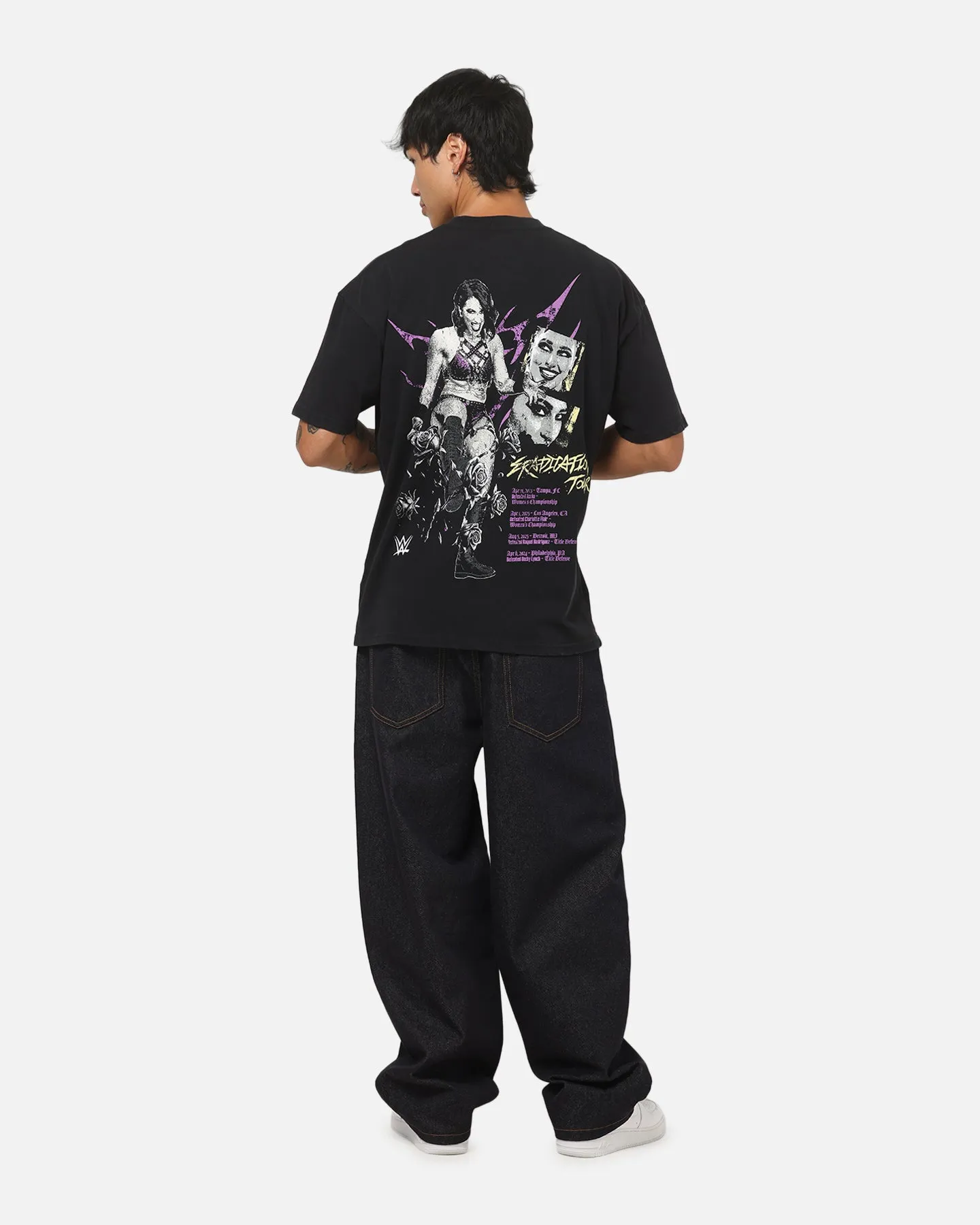 73Studio X WWE Rhea Ripley Vintage T-Shirt Black Acidwash sold by Culture Kings product image thumbnail 4