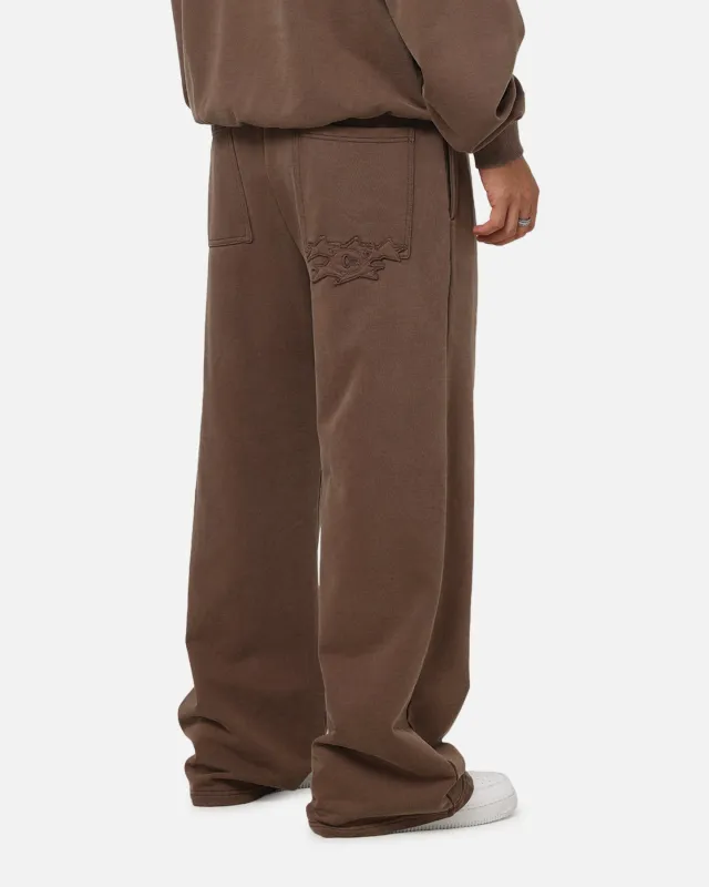 Carre Prime Trackpants Washed Brown made by Culture Kings