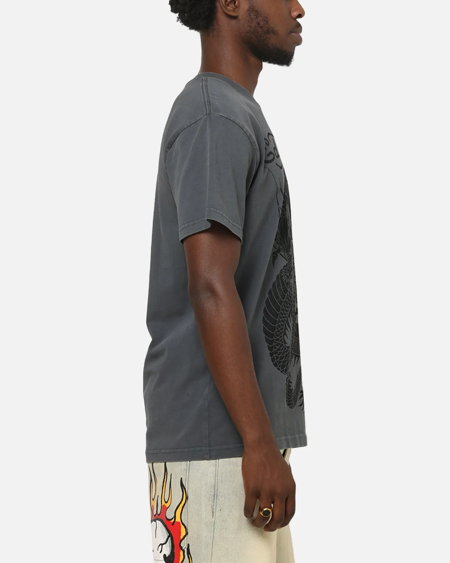 Ed Hardy Euro Fitted T-Shirt Charcoal sold by Culture Kings product image thumbnail 4