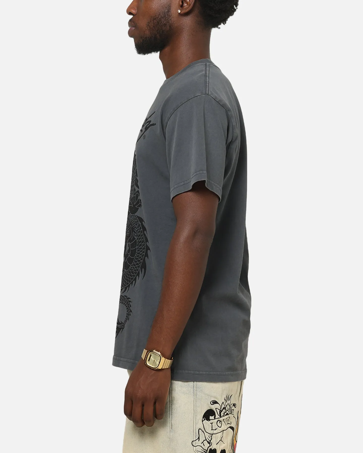 Ed Hardy Euro Fitted T-Shirt Charcoal sold by Culture Kings product image thumbnail 5