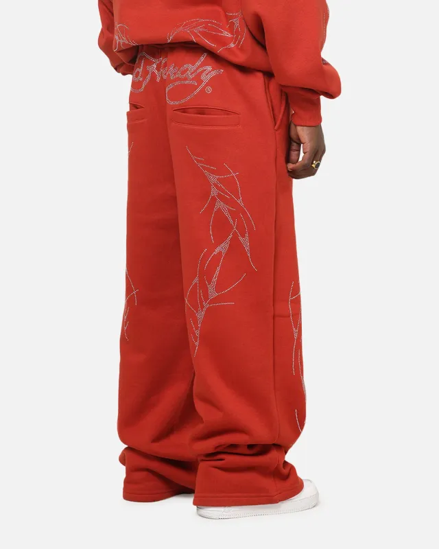 Ed Hardy Cyber Rhinestone Track Pants Red sold by Culture Kings