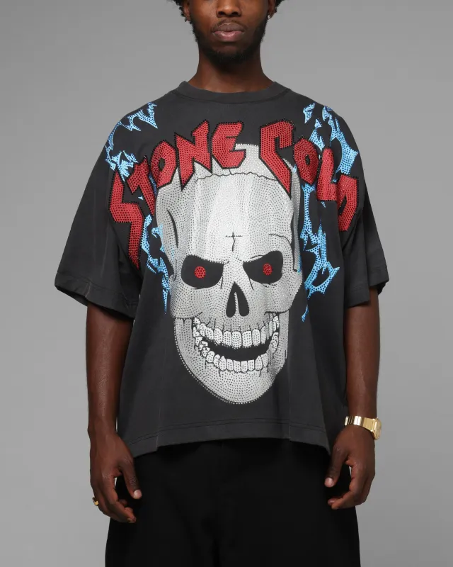 Loiter X WWE Stone Cold Rhinestone T-Shirt Black sold by Culture Kings