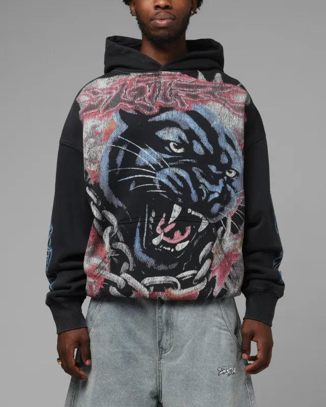 Loiter Panther Airbrush Hoodie Black made by Culture Kings