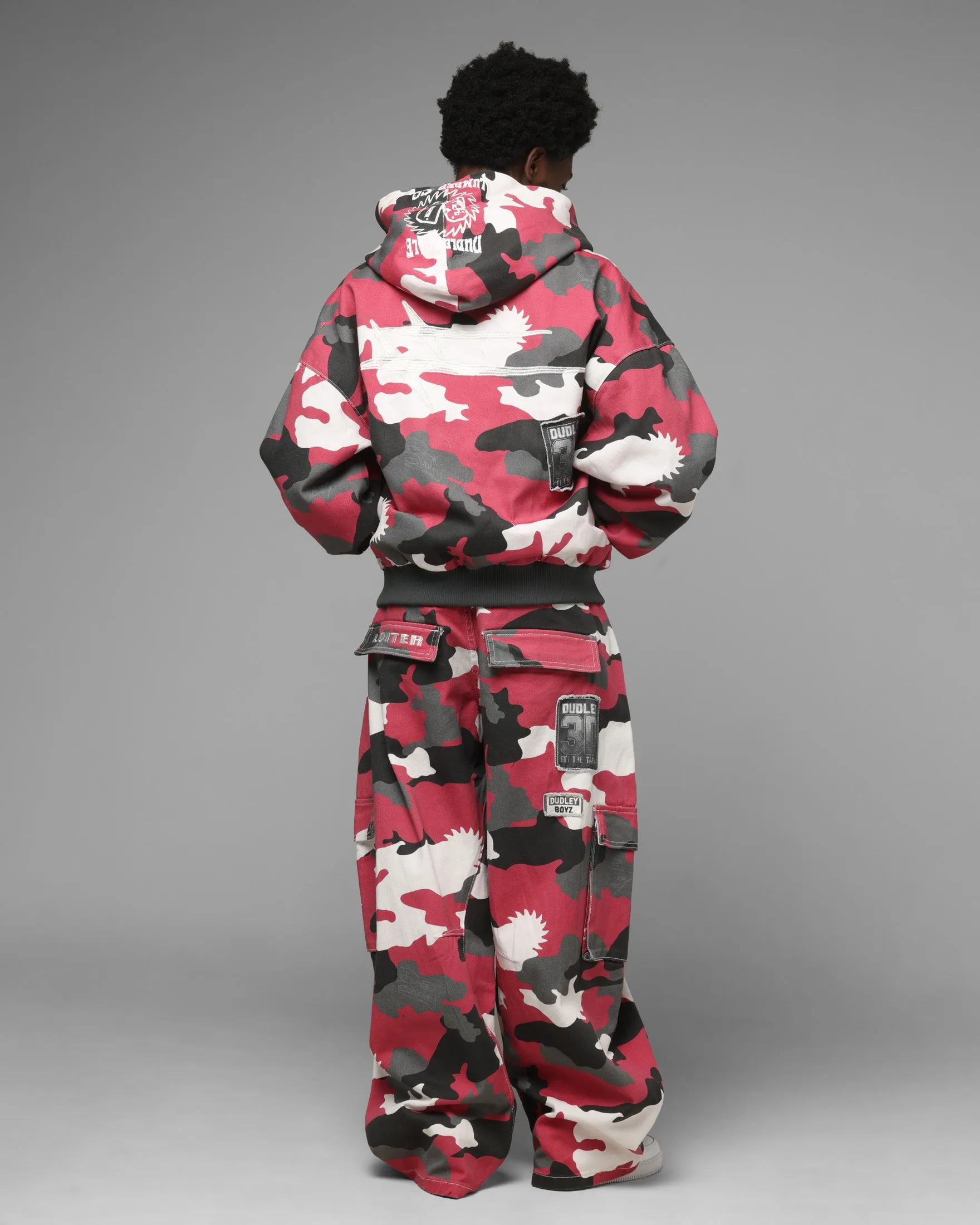 Loiter X WWE Dudley Boyz Camo Zip Jacket Red Camo sold by Culture Kings product image thumbnail 4