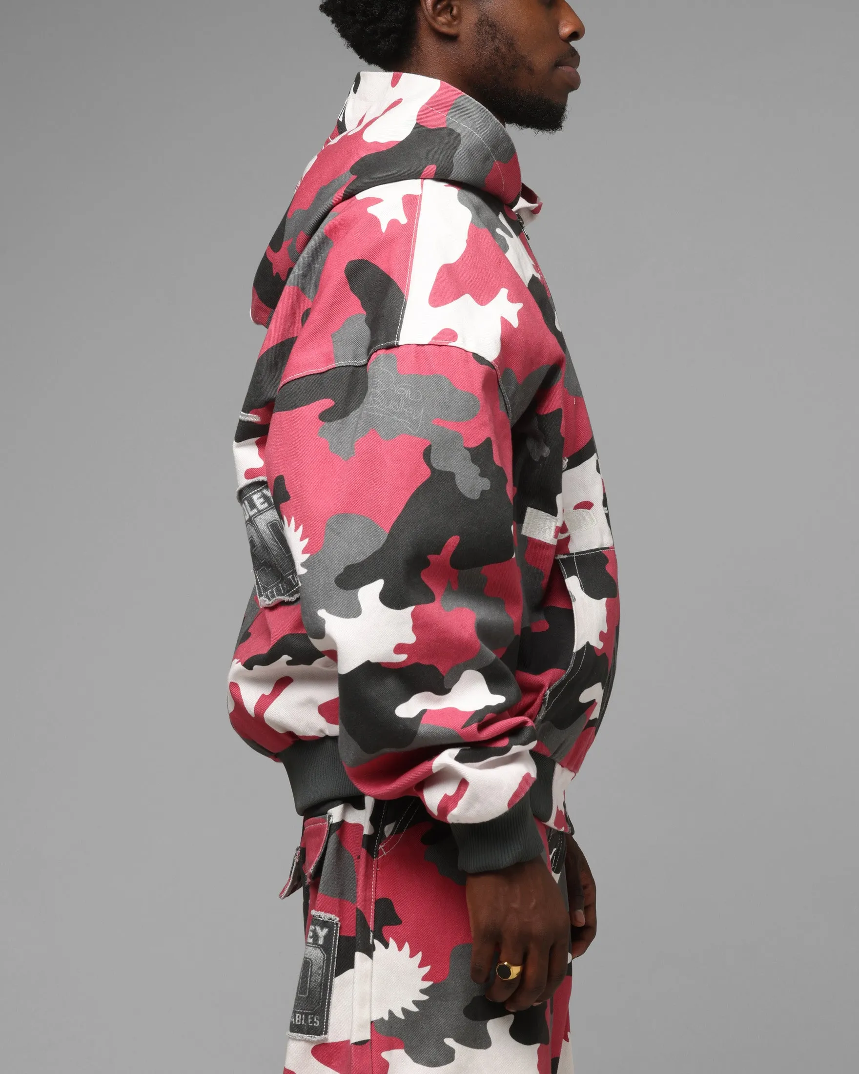 Loiter X WWE Dudley Boyz Camo Zip Jacket Red Camo sold by Culture Kings product image thumbnail 5