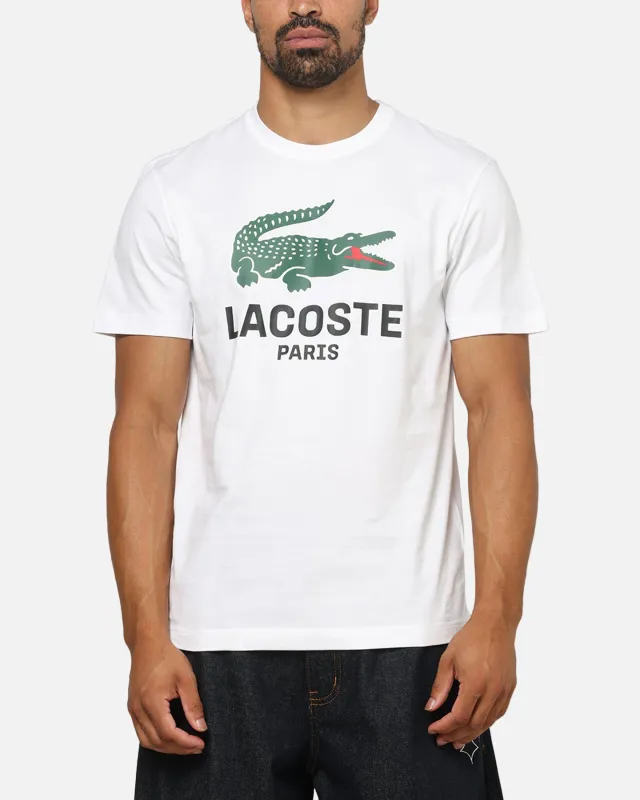 Lacoste Originals Croc Graphic T-Shirt White sold by Culture Kings