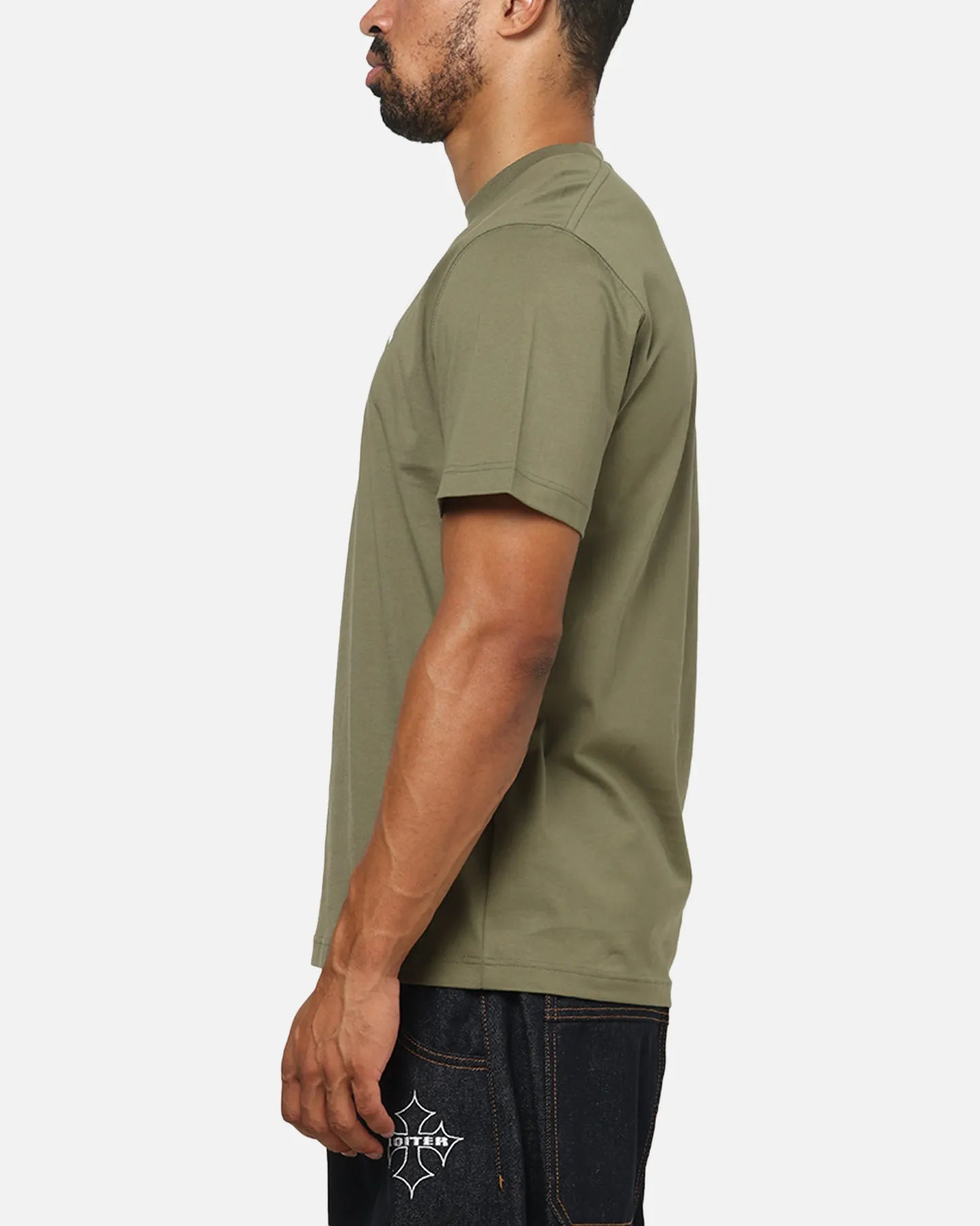 Lacoste Soft Branding Croc Logo T-Shirt Olive sold by Culture Kings product image thumbnail 5
