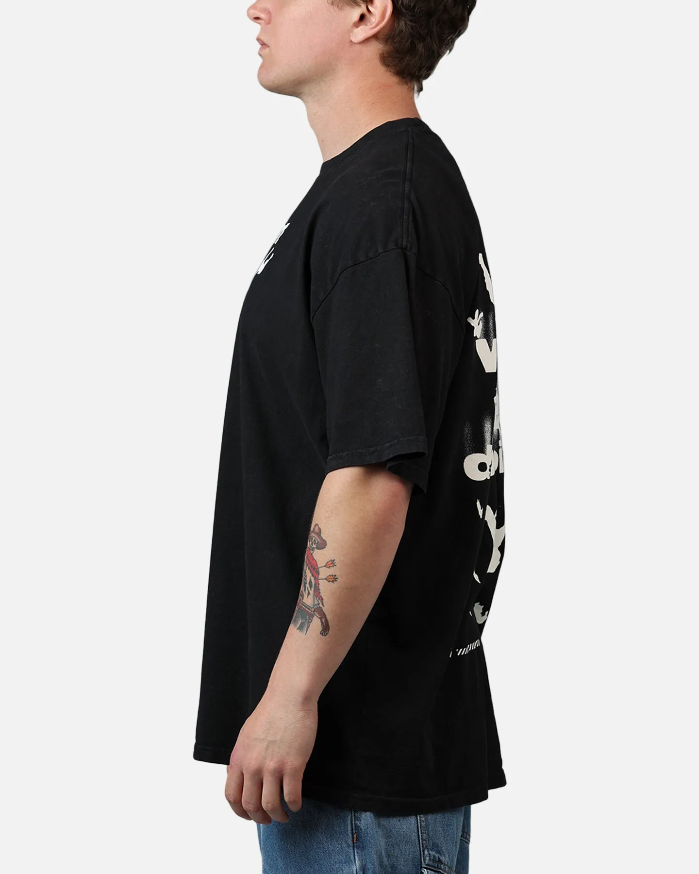 73Studio X Fortnite Where We Droppin T-Shirt Black Acidwash sold by Culture Kings product image thumbnail 5