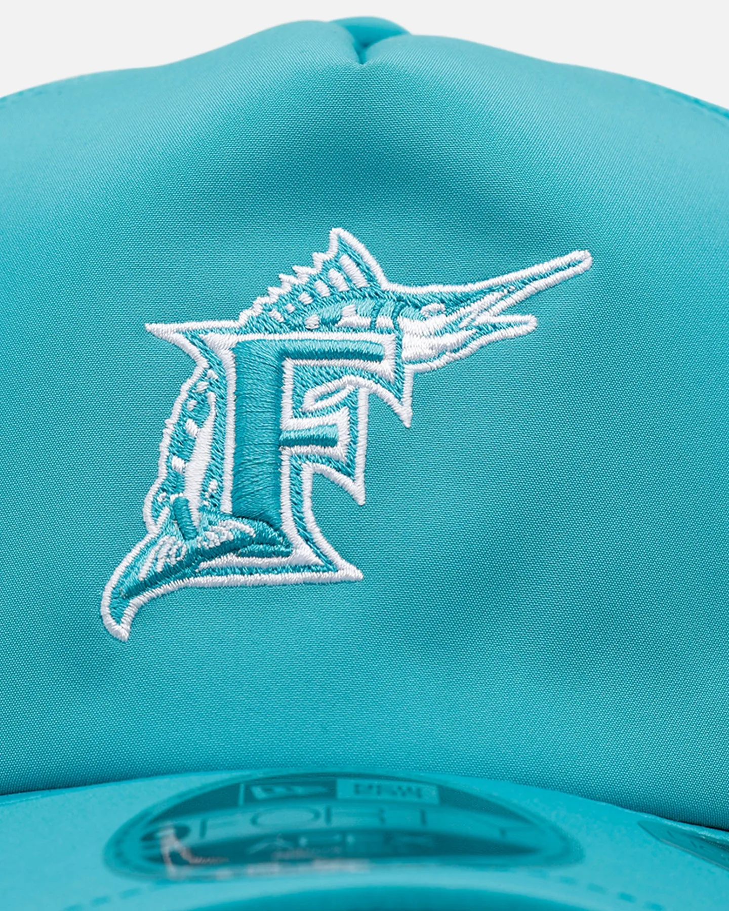 New Era Miami Marlins 'Batting Practice' 9FORTY A-Frame Trucker Snapback Official Team Color sold by Culture Kings product image thumbnail 5