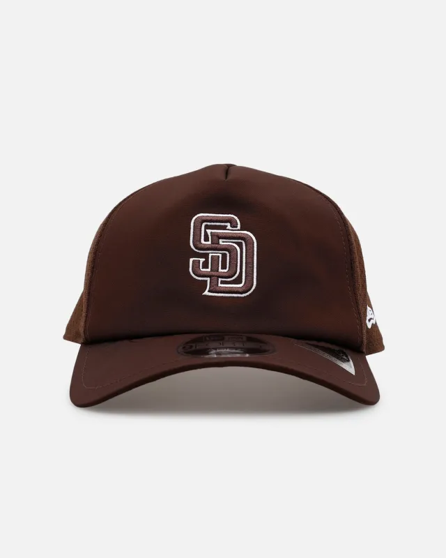 New Era San Diego Padres 'Batting Practice' 9FORTY A-Frame Trucker Snapback Official Team Color made by New Era