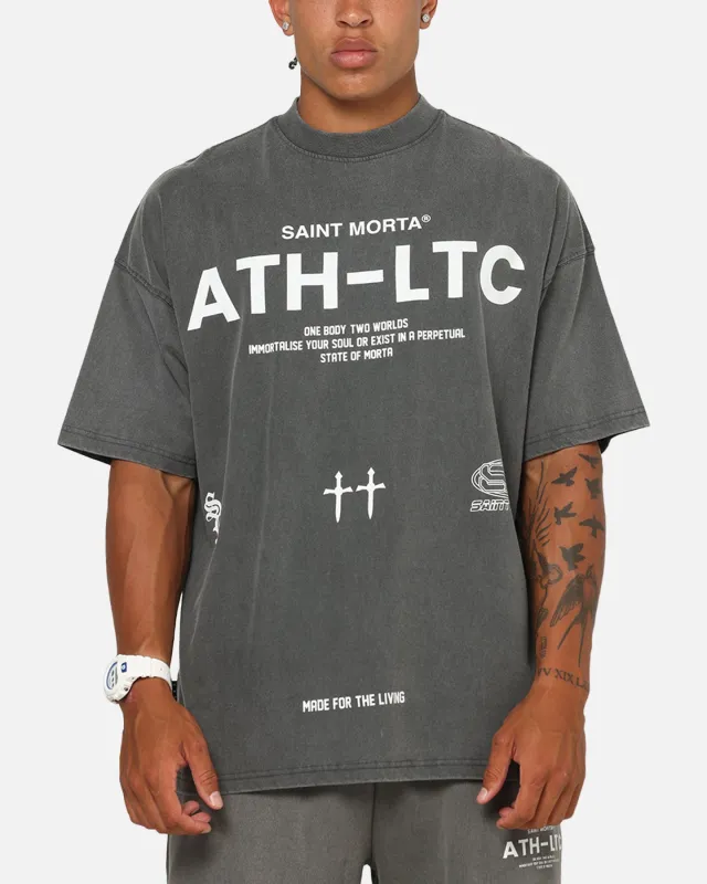 Saint Morta Athltc T-Shirt Washed Charcoal made by Culture Kings