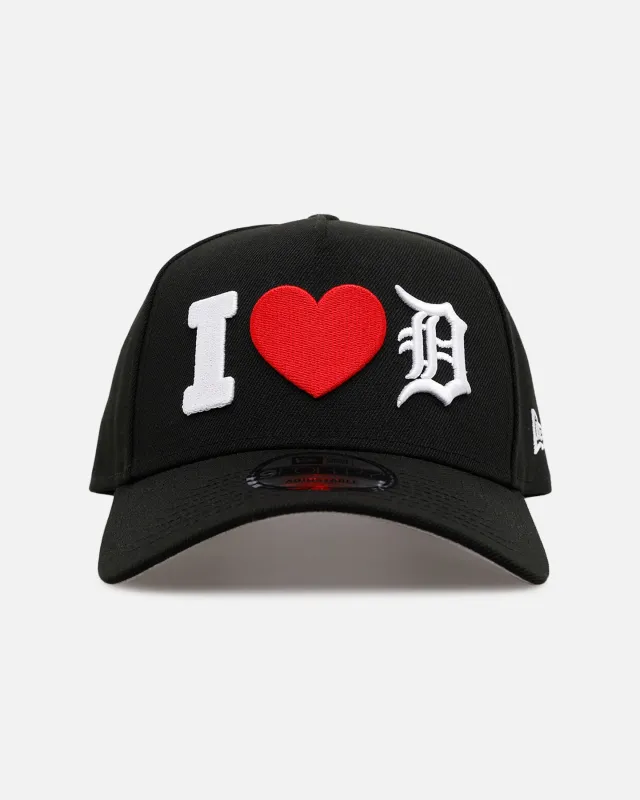 New Era Detroit Tigers 'Love' 9FORTY A-Frame Snapback Black made by Culture Kings