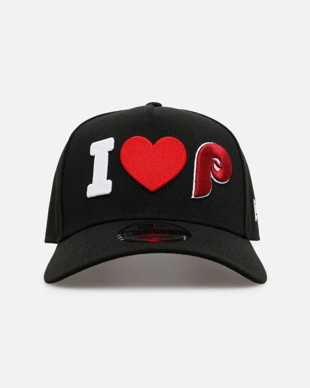 New Era Philadelphia Phillies 'Love' 9FORTY A-Frame Snapback Black sold by Culture Kings
