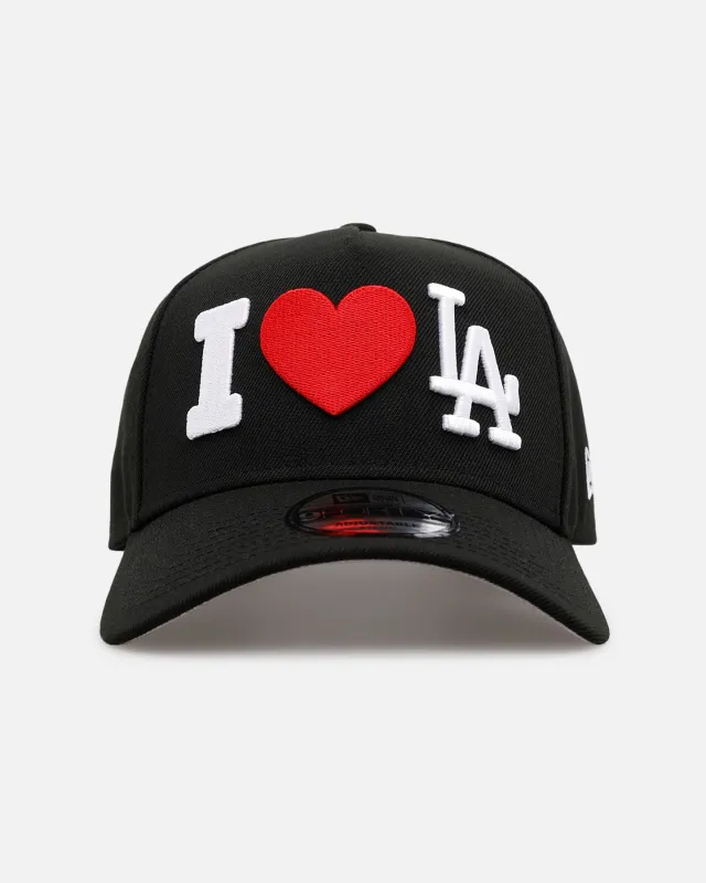 New Era Los Angeles Dodgers 'Love' 9FORTY A-Frame Snapback Black sold by Culture Kings