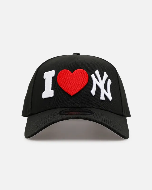 New Era New York Yankees 'Love' 9FORTY A-Frame Snapback Black sold by Culture Kings