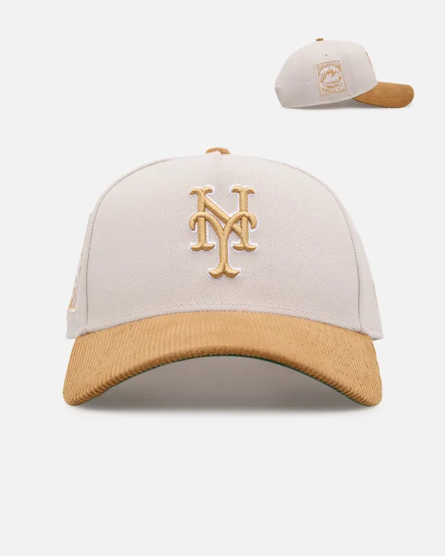 New Era New York Mets 'Honey Pot' 9FORTY A-Frame Snapback Stone/Wheat made by New Era
