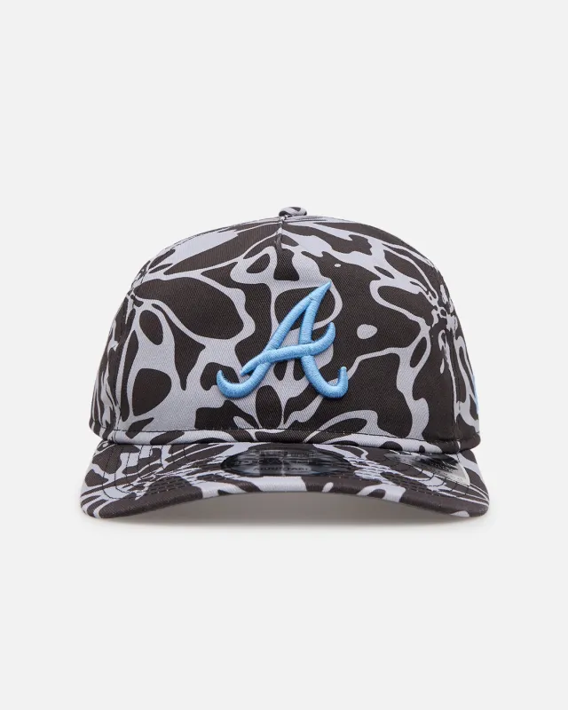 New Era Atlanta Braves 'Brushed Cotton' 19TWENTY Strapback Black/Light Blue sold by Culture Kings