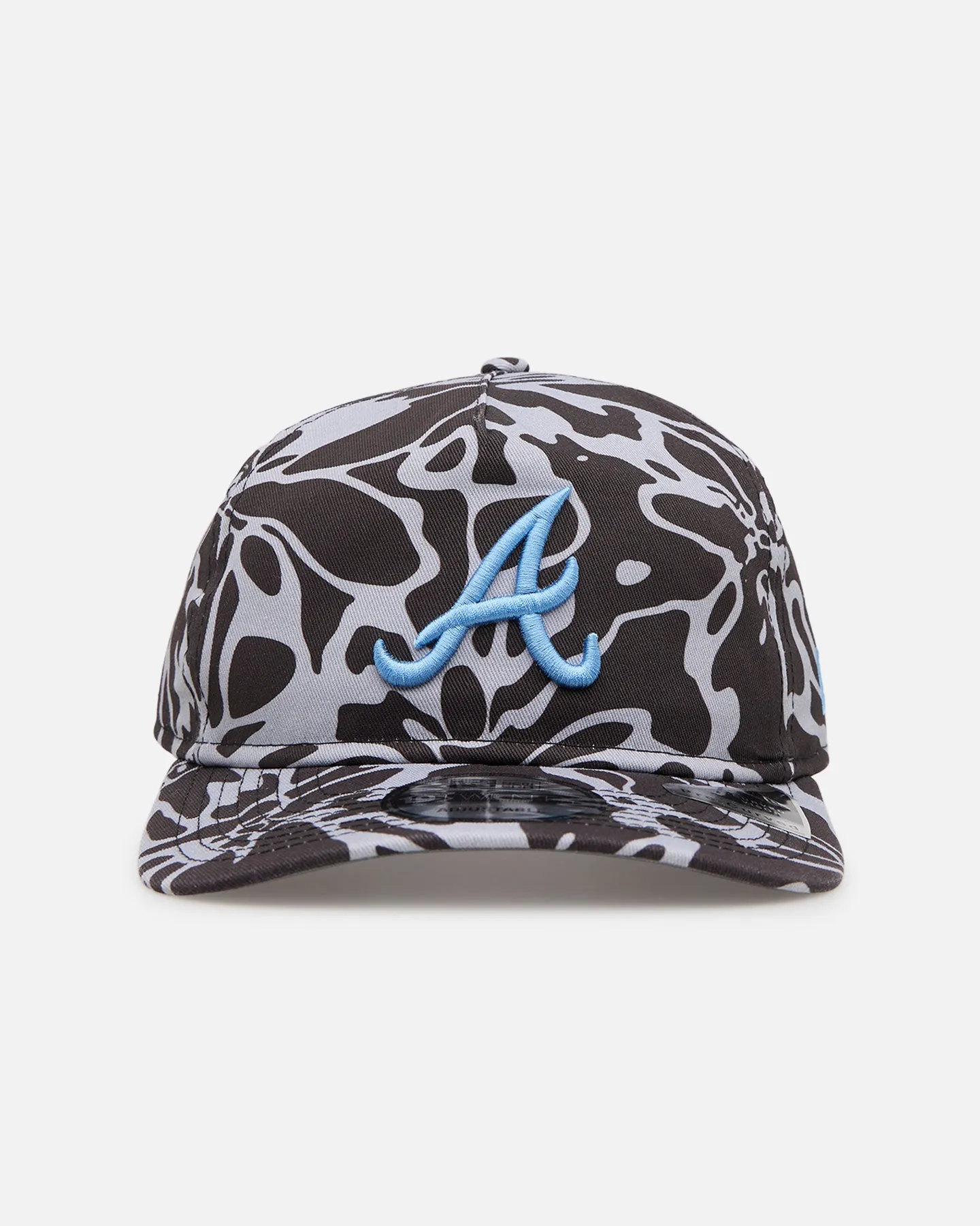 New Era Atlanta Braves 'Brushed Cotton' 19TWENTY Strapback Black/Light Blue sold by Culture Kings