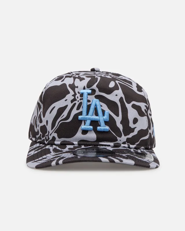 New Era Los Angeles Dodgers 'Brushed Cotton' 19TWENTY Strapback Black/Light Blue sold by Culture Kings