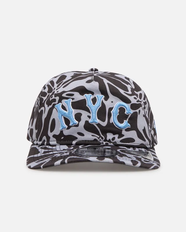 New Era New York Mets 'Brushed Cotton' 19TWENTY Strapback Black/Light Blue sold by Culture Kings
