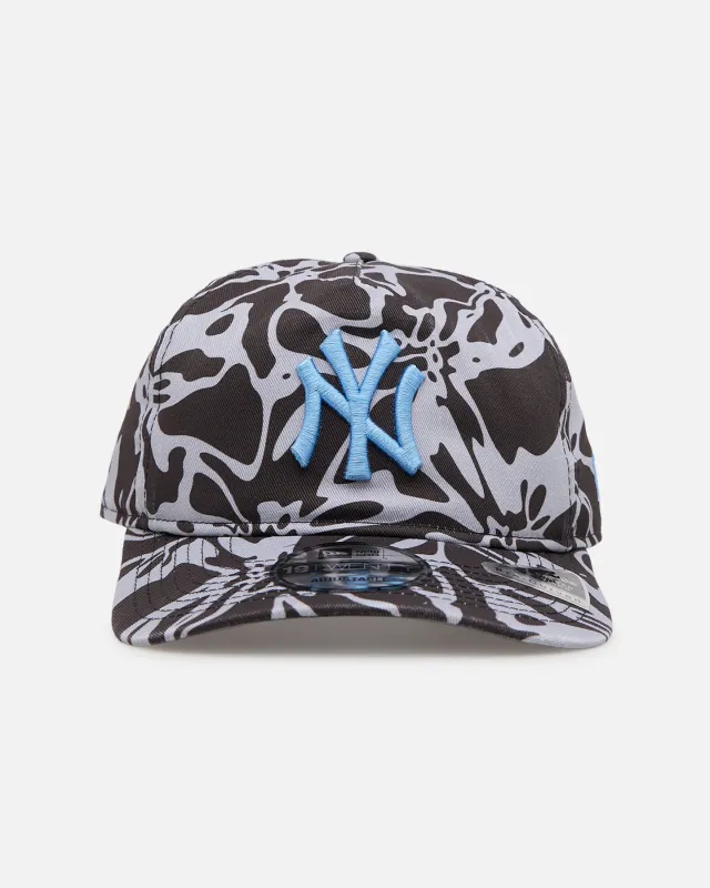 New Era New York Yankees 'Brushed Cotton' 19TWENTY Strapback Black/Light Blue sold by Culture Kings