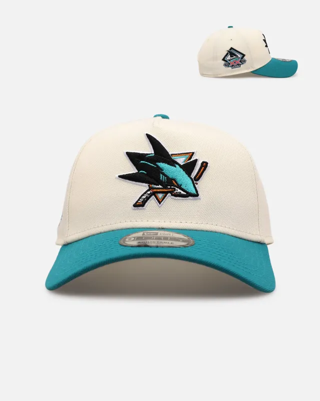 New Era San Jose Sharks 'Team Color Visor' 9FORTY A-Frame Snapback Chrome/Official Team Color made by New Era