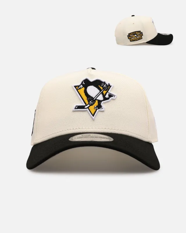New Era Pittsburgh Penguins 'Team Color Visor' 9FORTY A-Frame Snapback Chrome/Official Team Color made by New Era