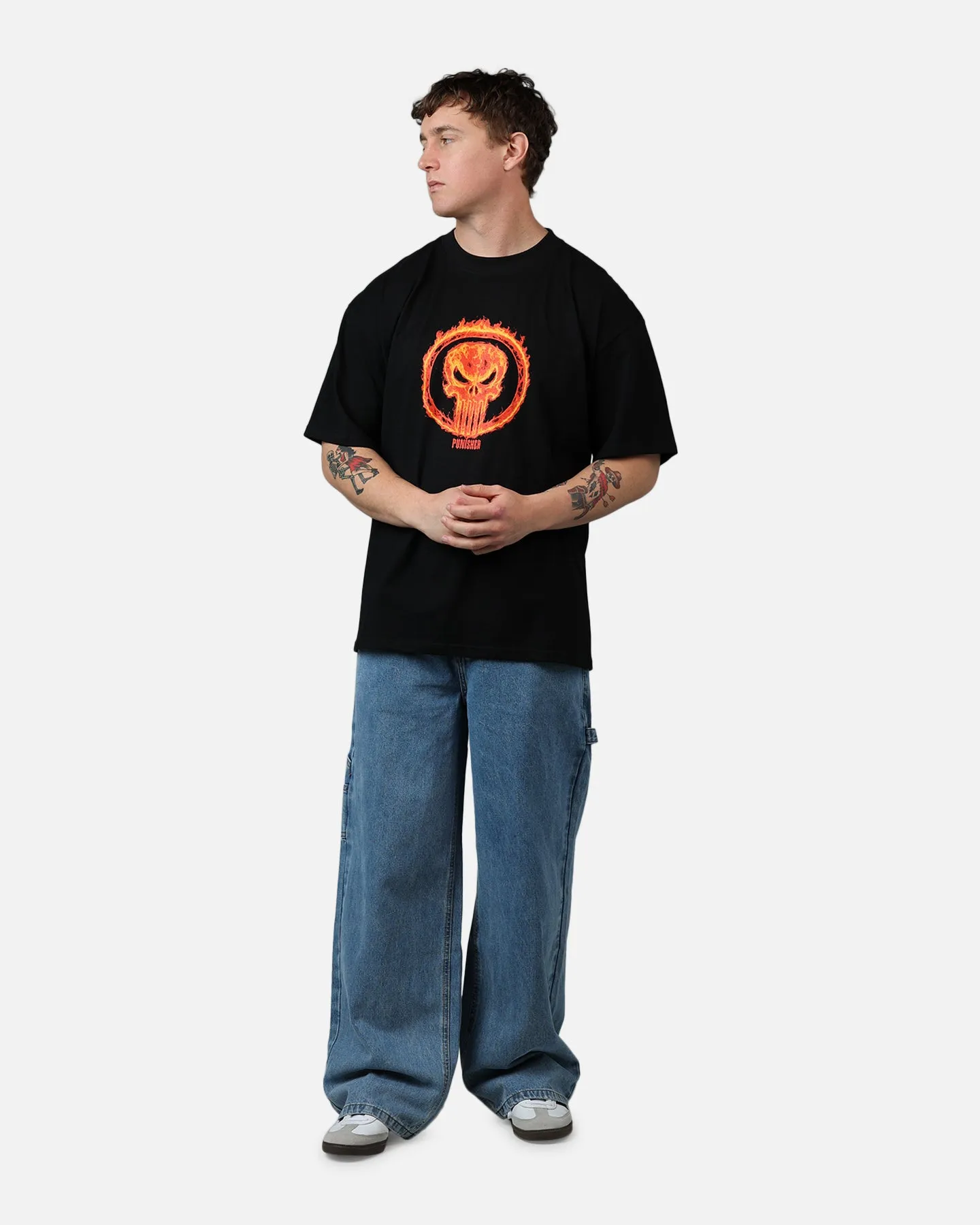 73Studio Marvel Punisher Vintage T-Shirt Black sold by Culture Kings product image thumbnail 3