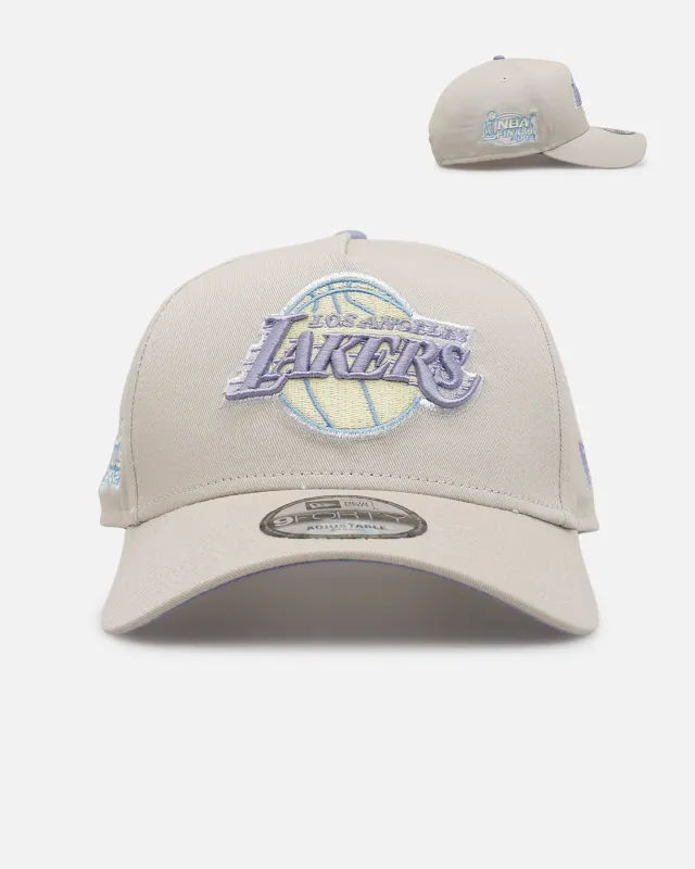 New Era Los Angeles Lakers 'Pastel 2.0' 9FORTY A-Frame Snapback Stone made by New Era