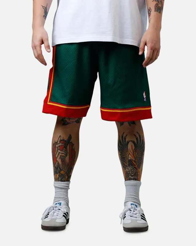 Mitchell & Ness Seattle SuperSonics 95-96' Swingman Shorts Green made by Mitchell & Ness