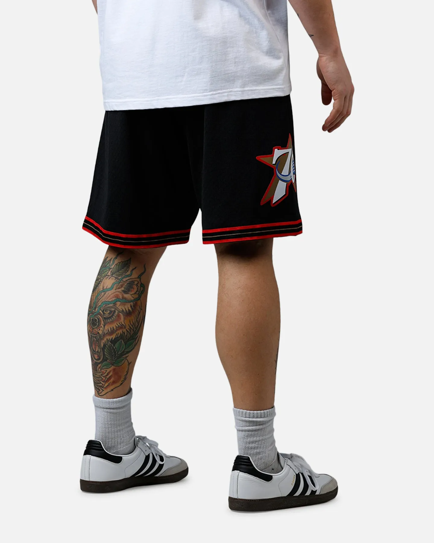 Mitchell & Ness Philadelphia 76ers 00-01' Swingman Shorts Black sold by Culture Kings product image thumbnail 3
