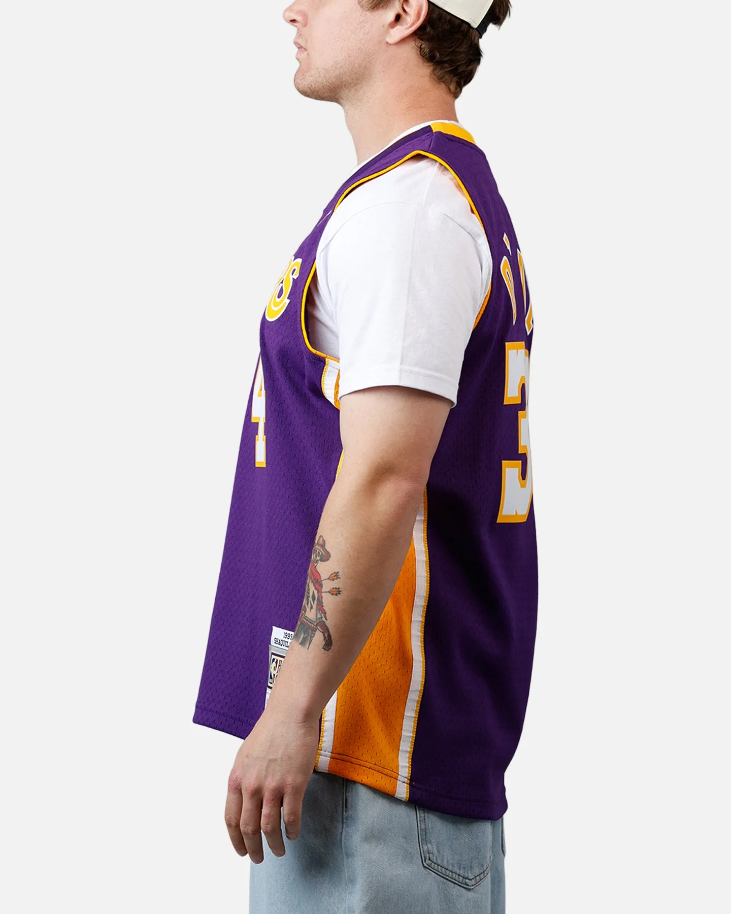 Mitchell & Ness Los Angeles Lakers Shaquille O'Neal '99-'00 #34 Swingman Jersey Purple sold by Culture Kings product image thumbnail 5
