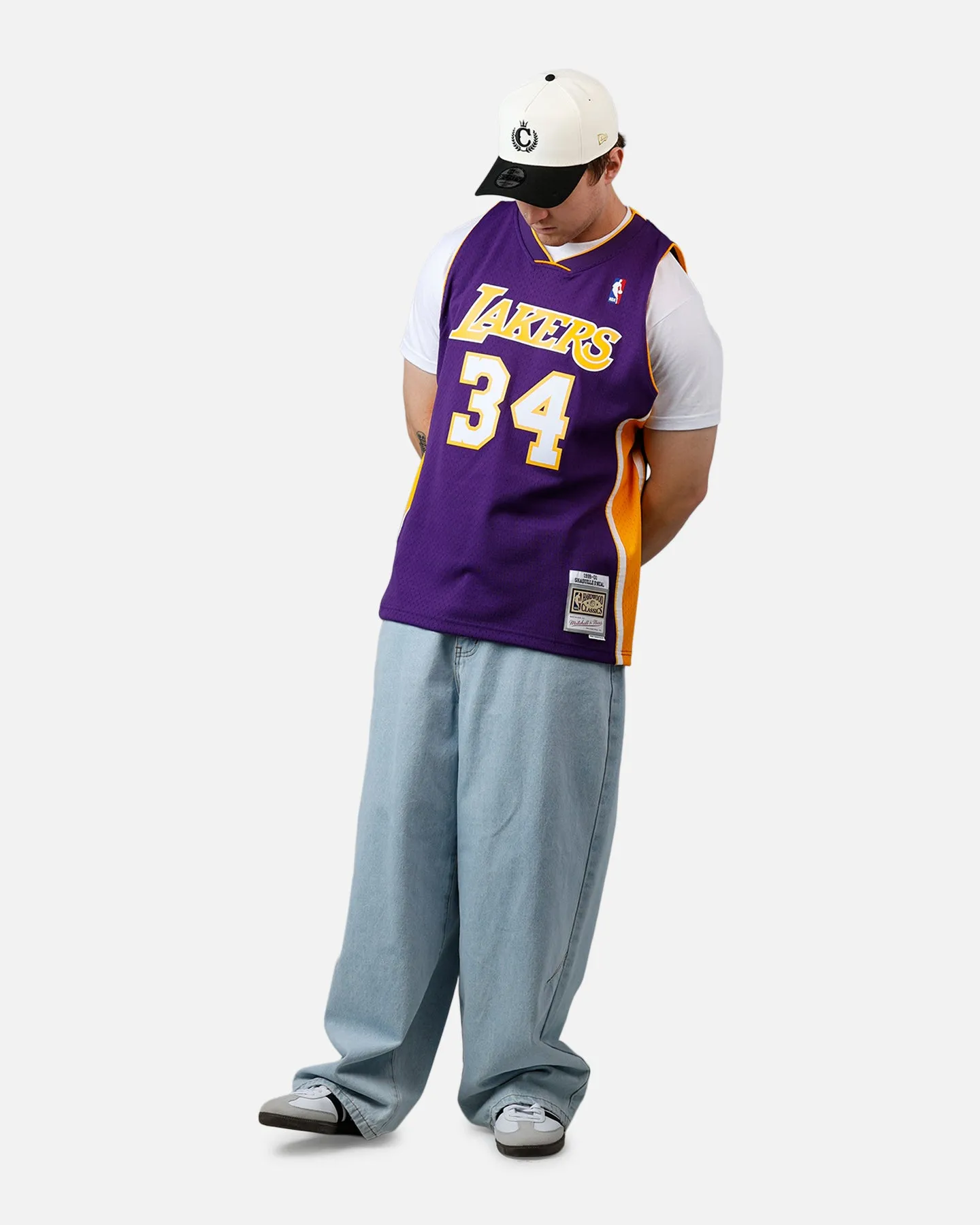 Mitchell & Ness Los Angeles Lakers Shaquille O'Neal '99-'00 #34 Swingman Jersey Purple sold by Culture Kings product image thumbnail 3