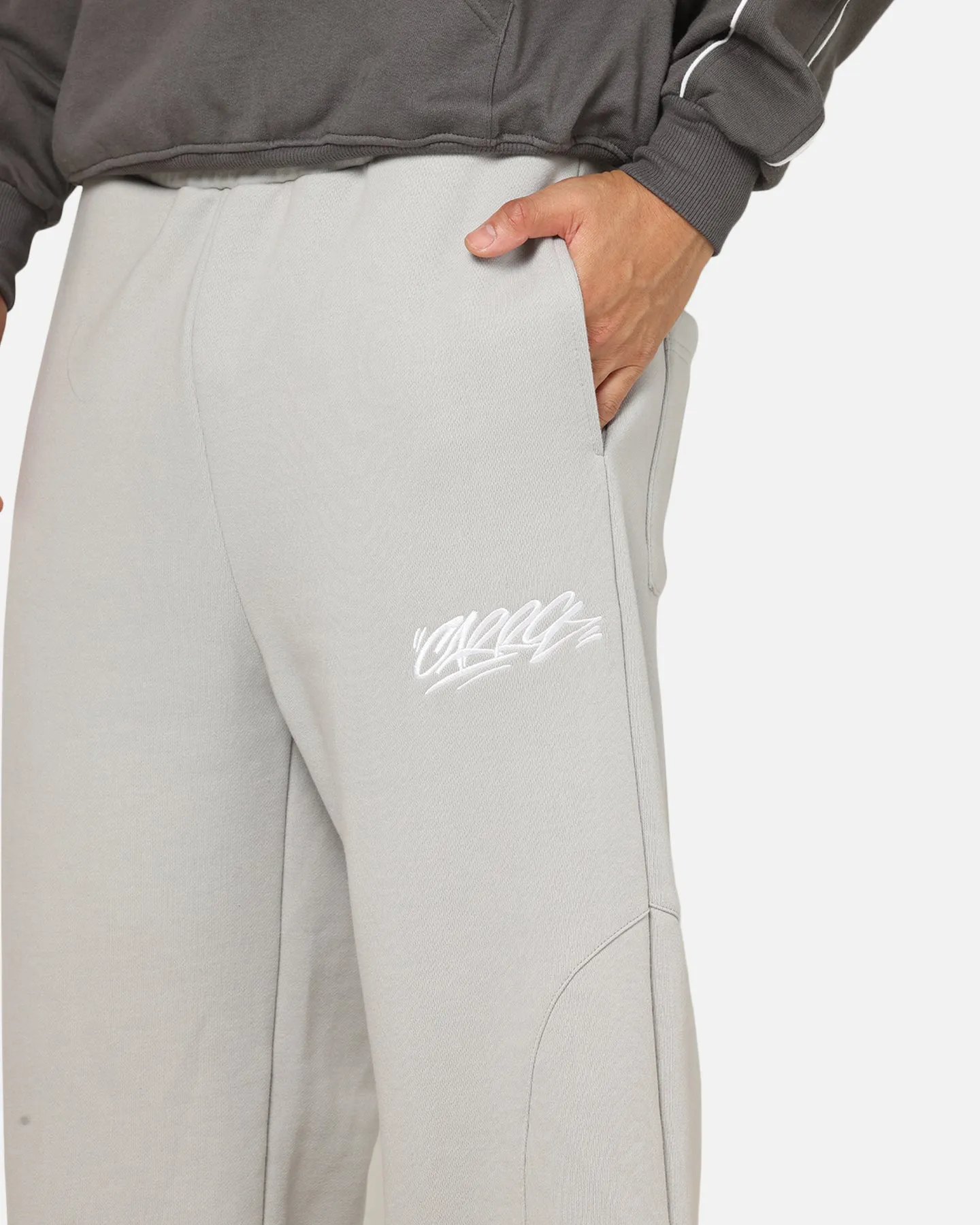 Carre Off Grid Panelled Trackpants Light Grey sold by Culture Kings product image thumbnail 3