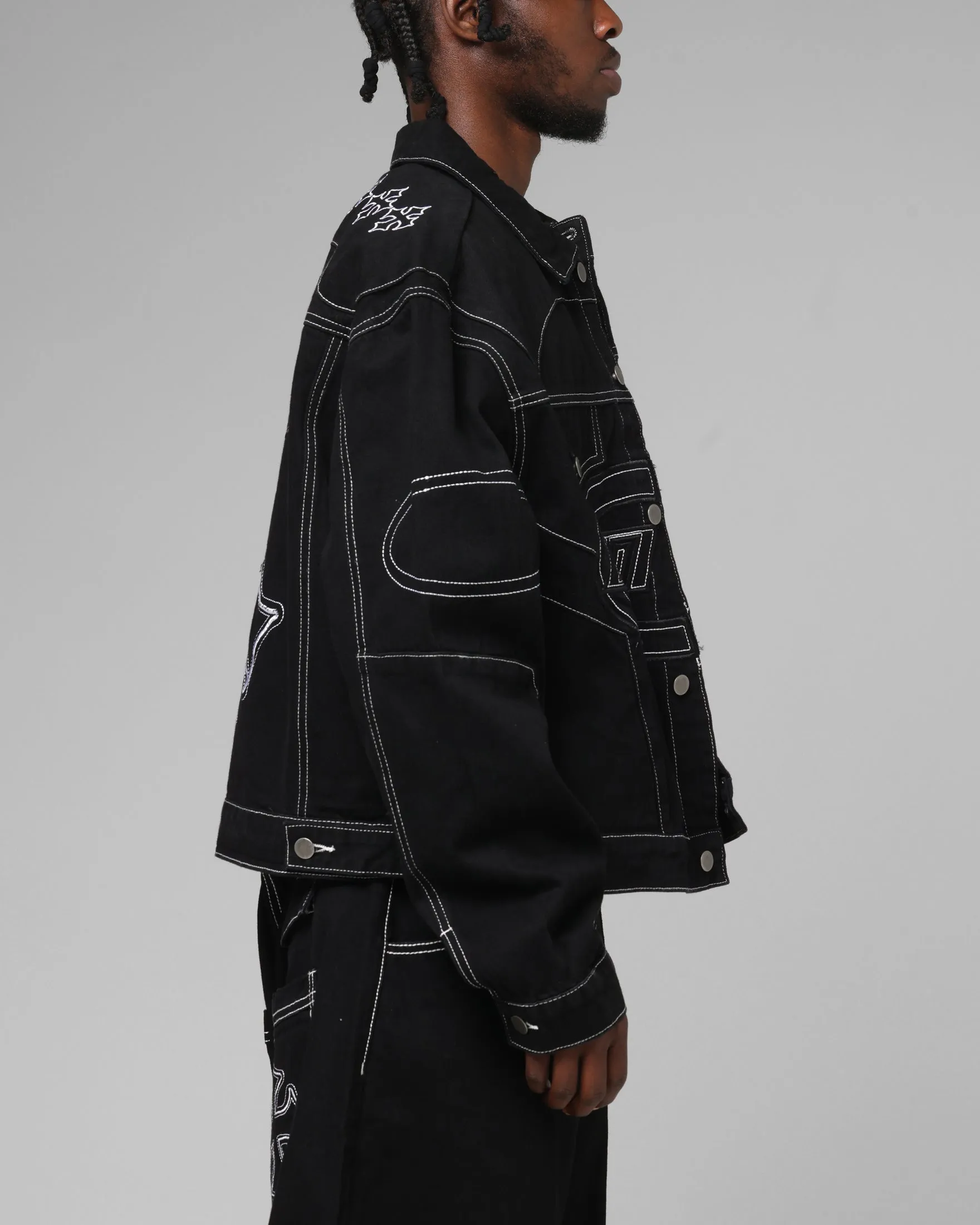 Loiter Daytona Denim Jacket Black sold by Culture Kings product image thumbnail 5