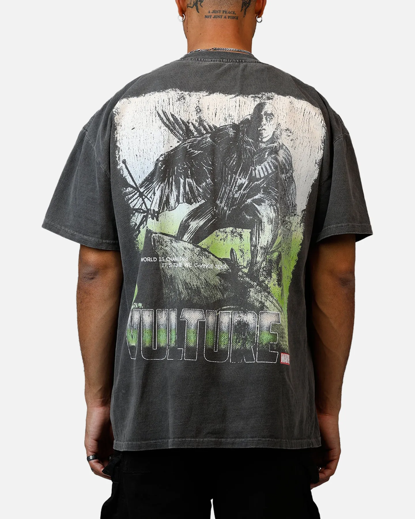 73Studio Marvel Sinister Six Vulture Heavyweight T-Shirt Black Wash sold by Culture Kings product image thumbnail 2