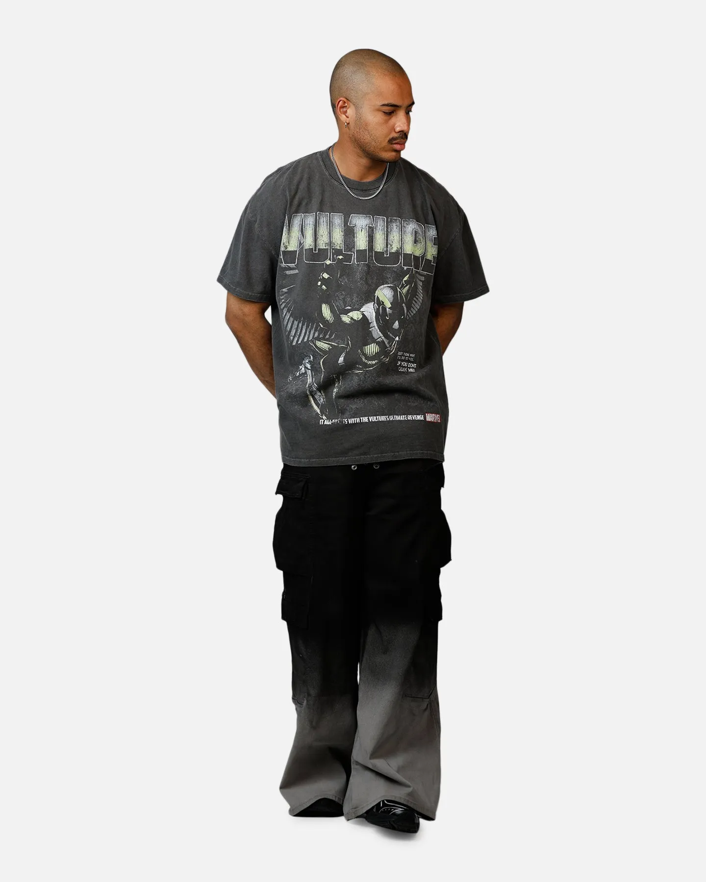 73Studio Marvel Sinister Six Vulture Heavyweight T-Shirt Black Wash sold by Culture Kings product image thumbnail 3