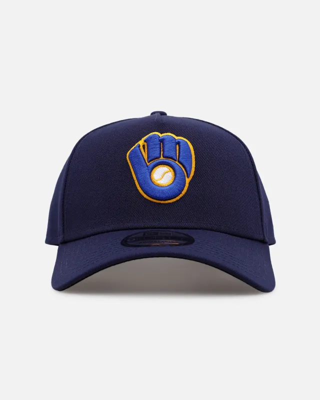 New Era Milwaukee Brewers 'On Field' 9FORTY A-Frame Snapback Official Team Color made by New Era