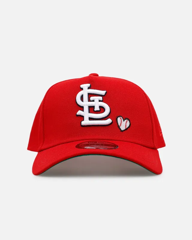New Era St. Louis Cardinals 'Baseball Hearts' 9FORTY A-Frame Snapback Official Team Color made by New Era
